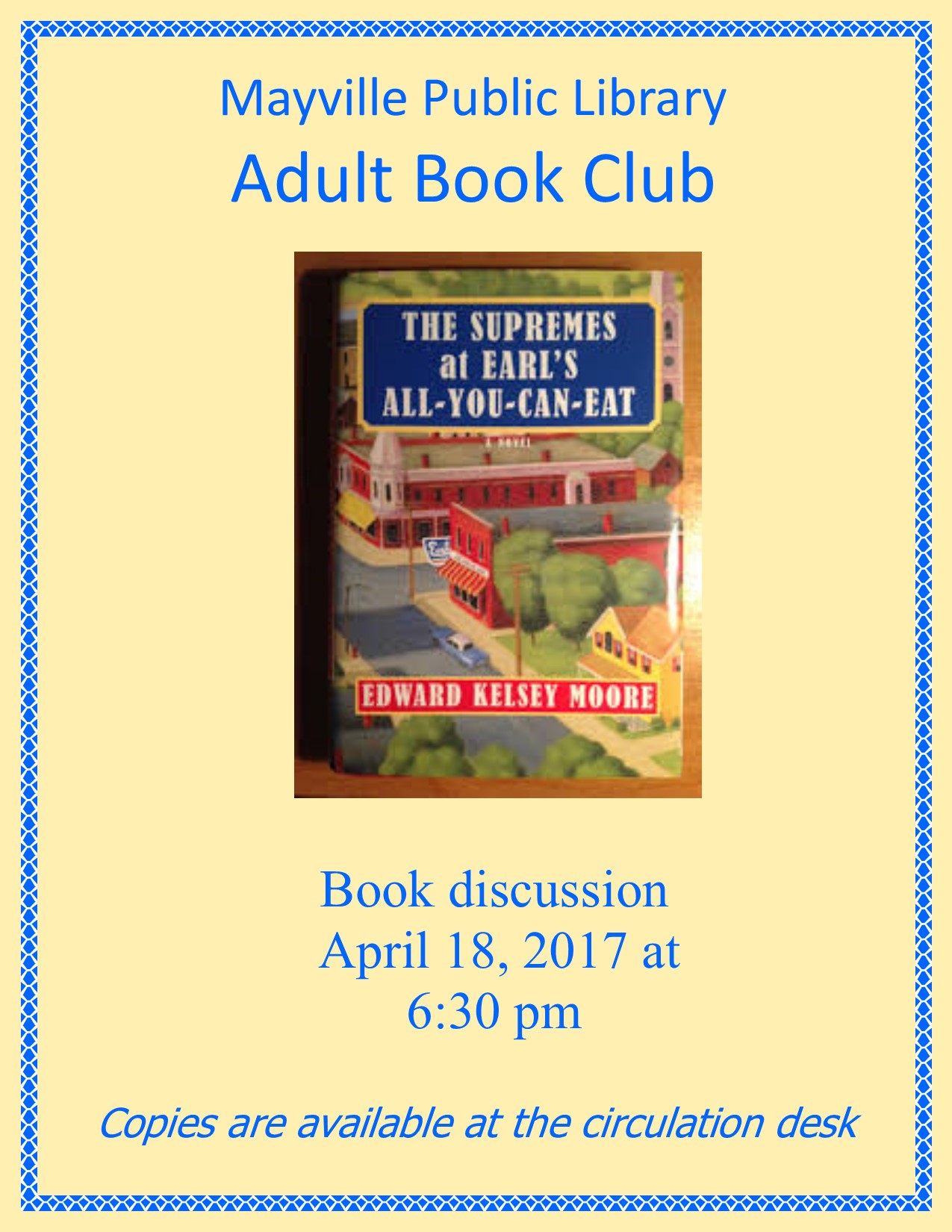 book club flyer